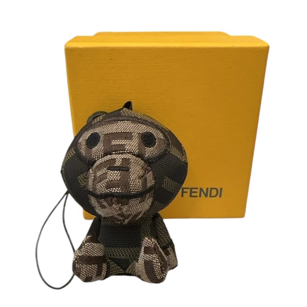 Fendi Zucca Milo Monkey BAPE Bag Charm / Keychain